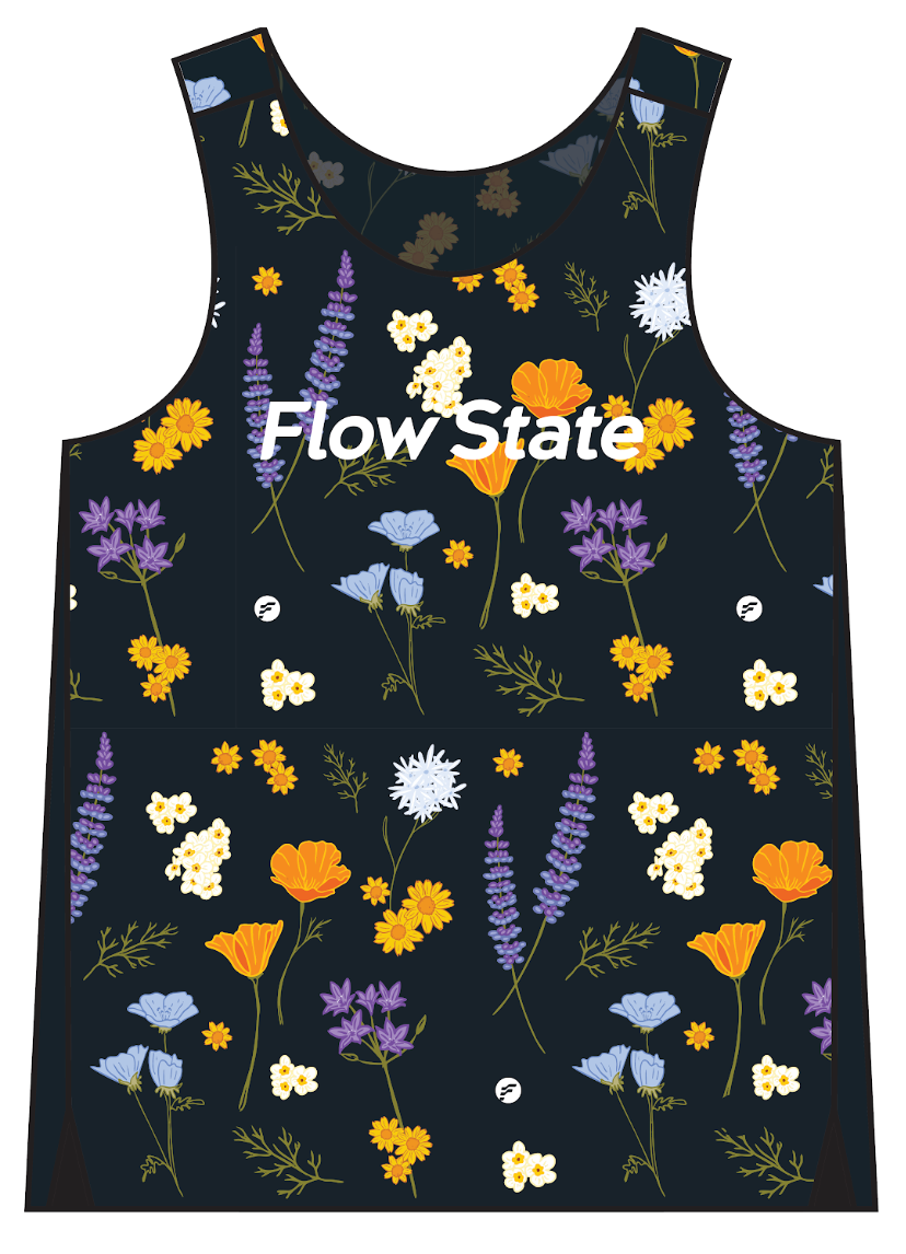 Black Floral Tank Top